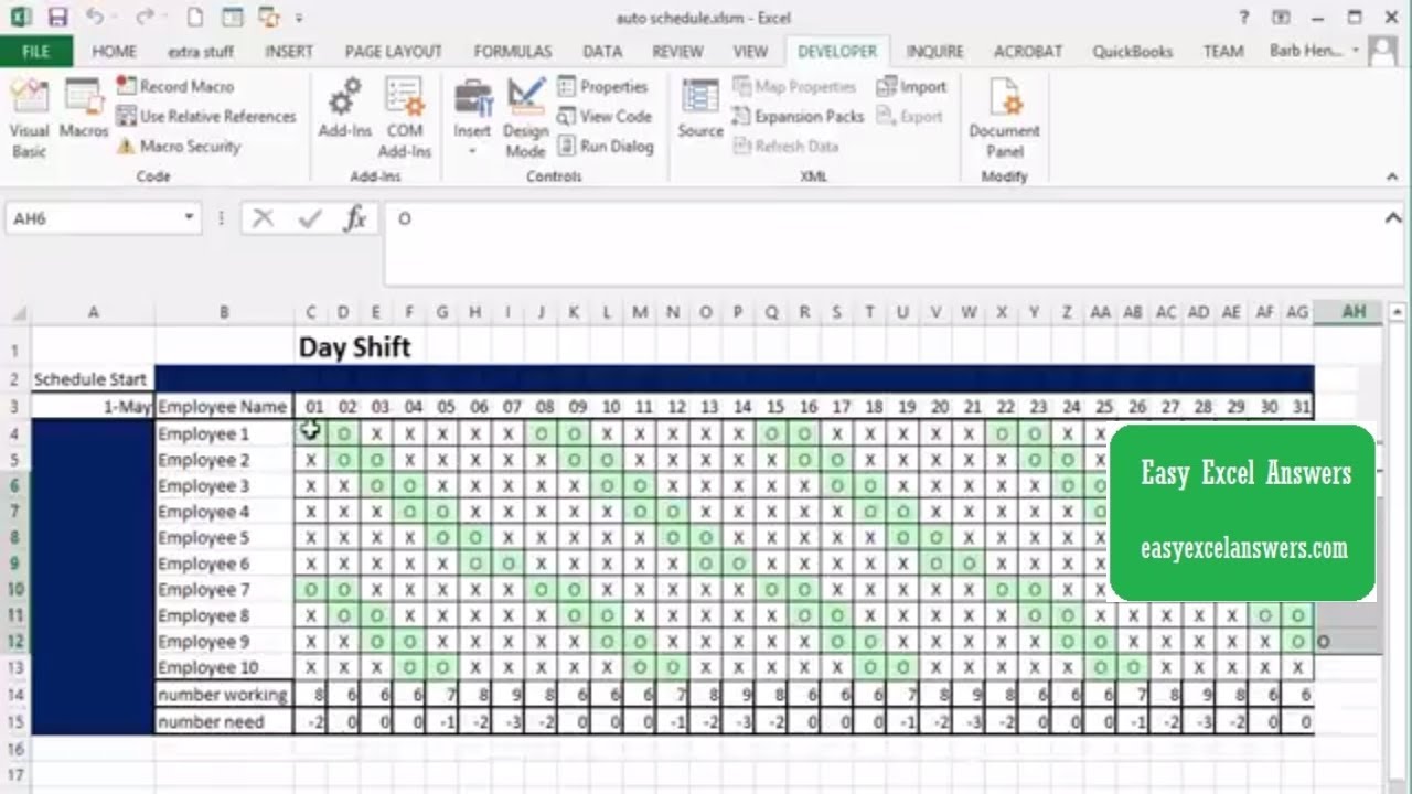 Office 365 Add Irregular Workdays To Calendar Excel
